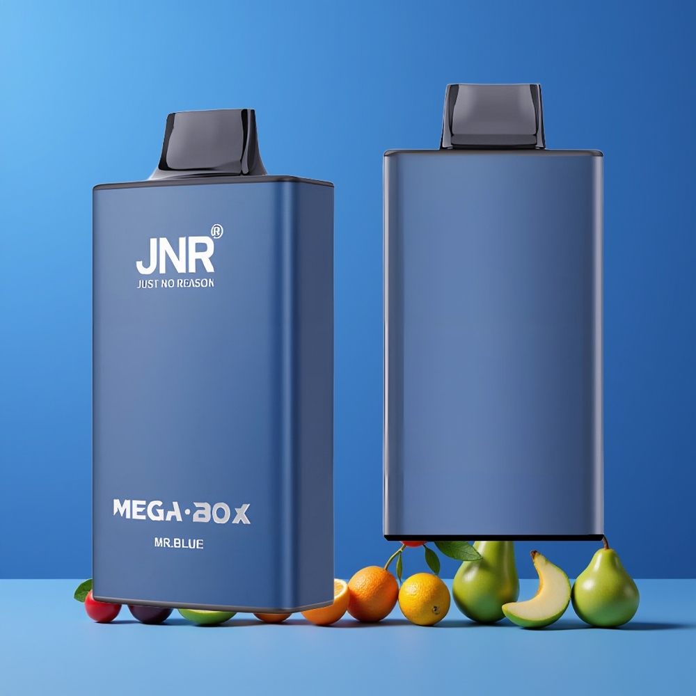 Bleu Mr JNR Mega Box 25000 Puffs 30ml Belgique Grossiste Dual Mesh Coil