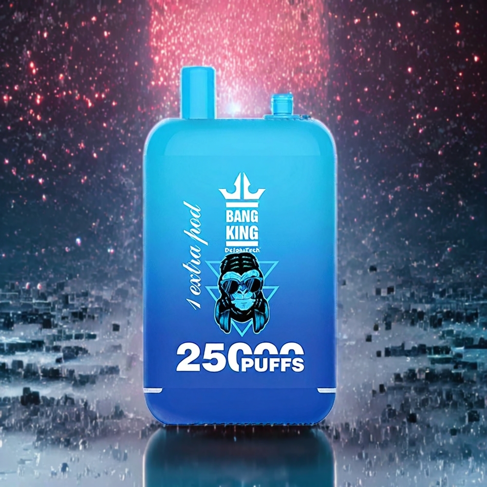 Bleue Framboise Mentholée Bang King 25000 Puffs Belgique Grossiste 46ml Dual Pod