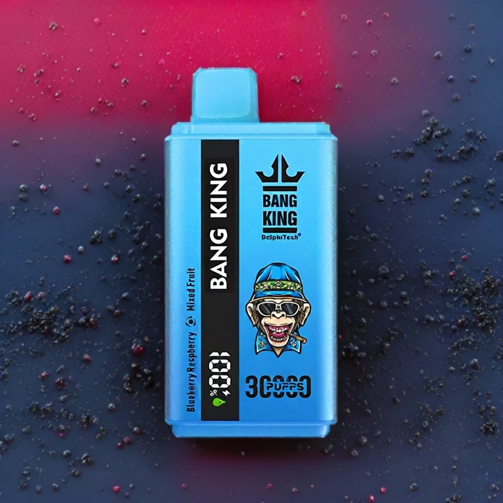 Bleuet Framboise Mix de Fruits Moisis Bang King 30000 Puffs 36ml Belgique Grossiste Type-C Dual Coil