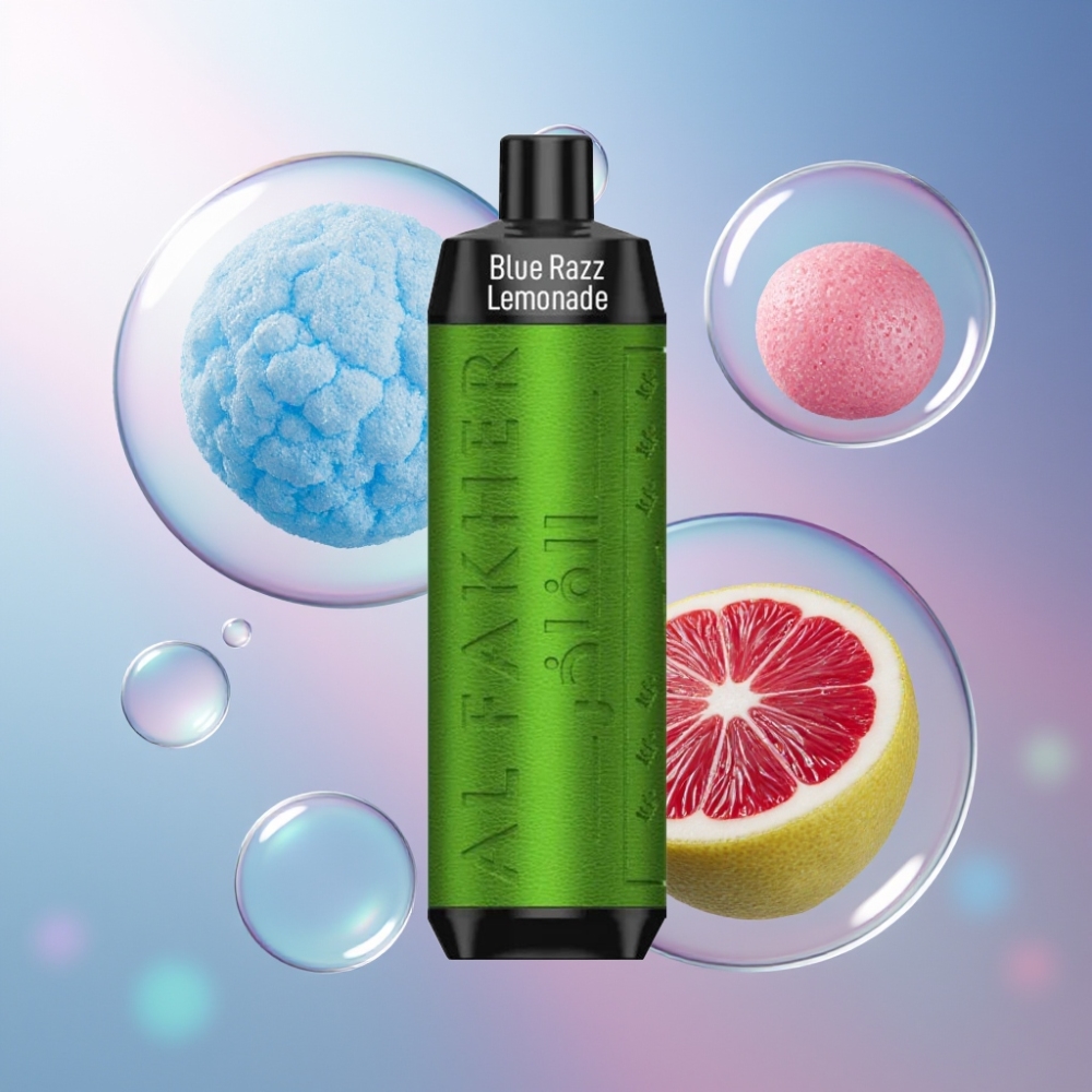 Blue Razz Lemonade Al Fakher Crown Bar 8000 18ml Belgique Grossiste USB Type-C