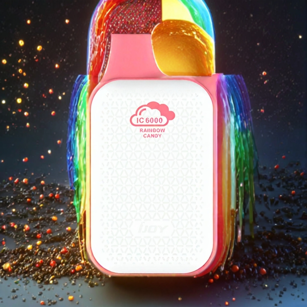 Bonbon Arc-en-Ciel IJOY Bar IC6000 6000 Puffs 15ml Belgique Grossiste Type-C Charging