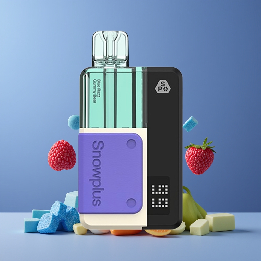 Bonbon Bleu Gummy Bear Snowplus Swift 5000 Puffs Belgique Grossiste Dual Mesh 1000 mAh