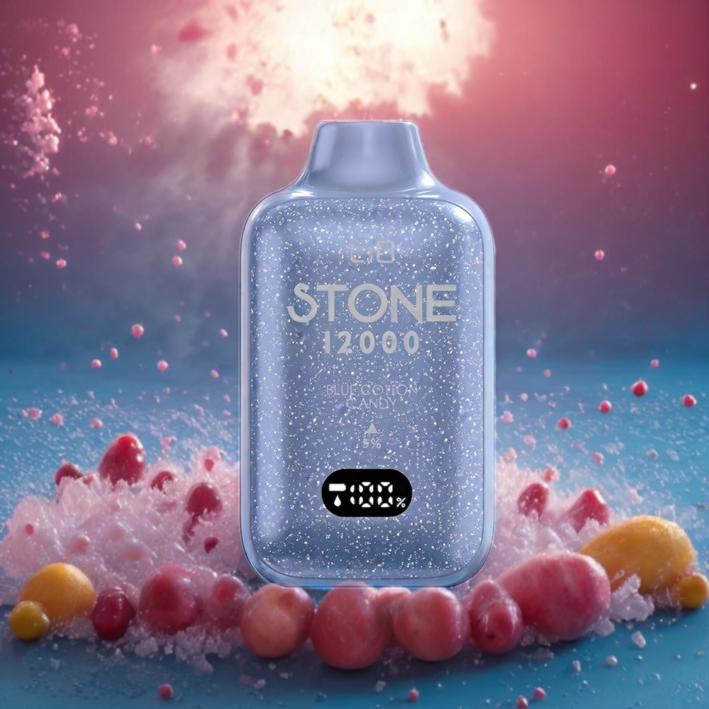 Bonbon Coton Bleu LIO Stone 12000 Puffs 18ML Belgique Grossiste 550mAh