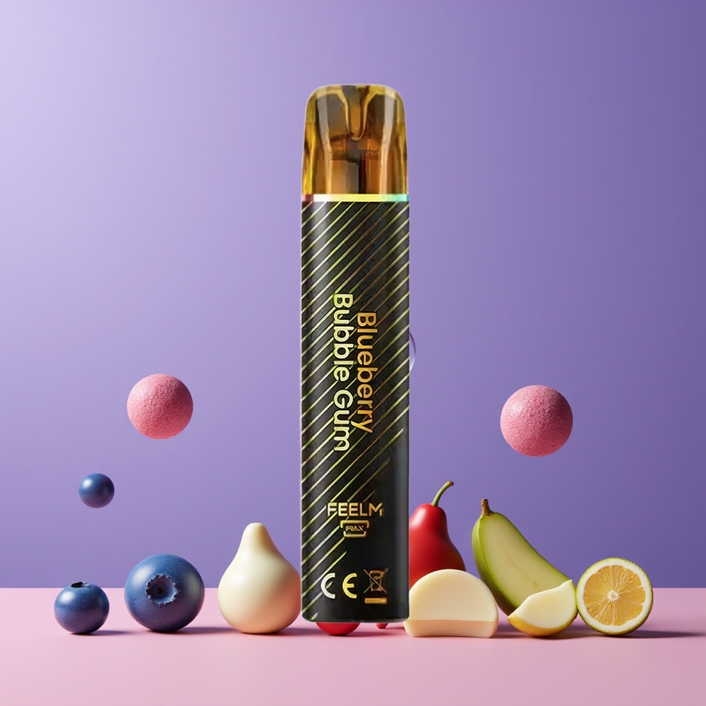 Bubble Gum Myrtille JNR BlackGolden 800 Puffs Belgique Grossiste 550mAh 2