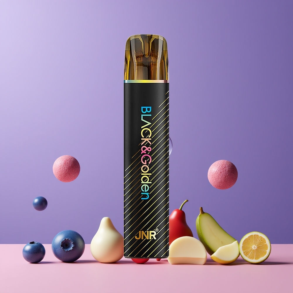 Bubble Gum Myrtille JNR BlackGolden 800 Puffs Belgique Grossiste 550mAh 2