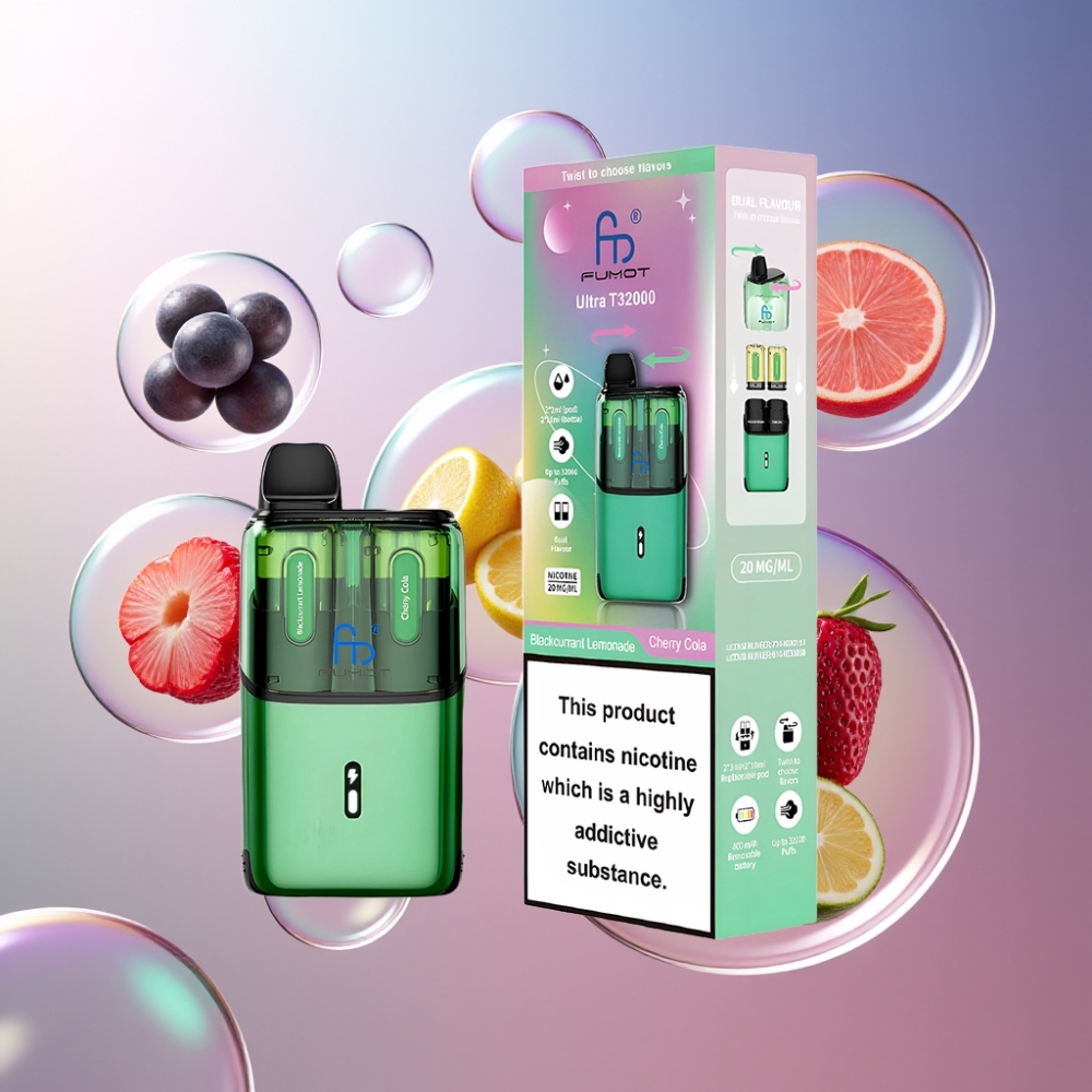 Cassis Limonade  Cerise Cola Fumot Ultra T32000 32000 Puffs 24ml Belgique Grossiste Type-C
