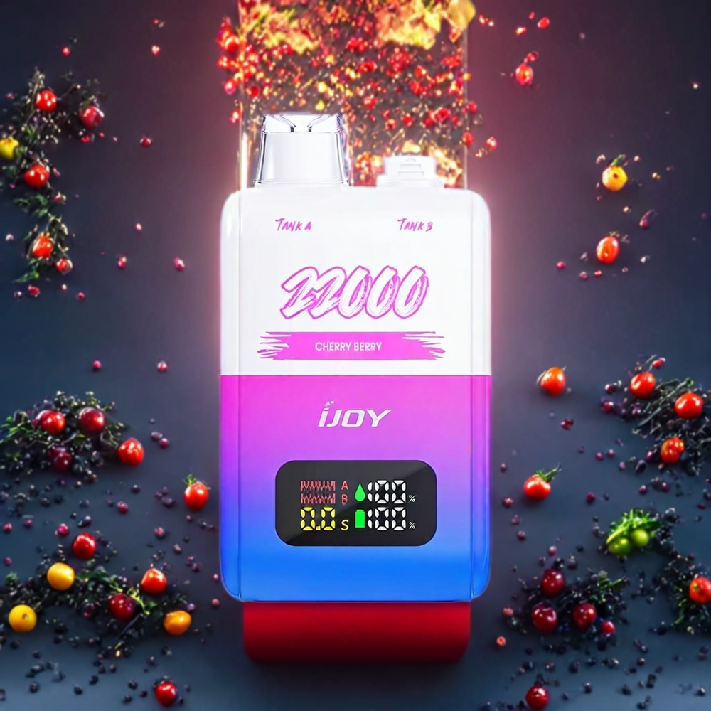 Cerise Baie IJOY SD 22000 Puffs Belgique Grossiste 15ML Type-C