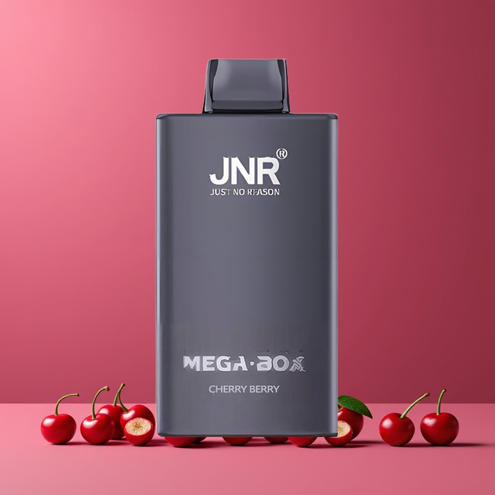 Cerise-Baie JNR Mega Box 25000 Puffs 30ml Belgique Grossiste Dual Mesh Coil