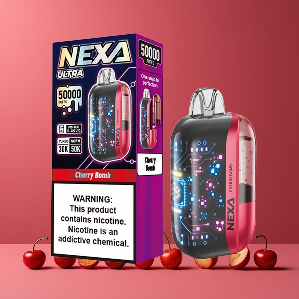 Cerise Bomp NEXA Ultra 50000 Puffs Belgique Grossiste 20ml 5