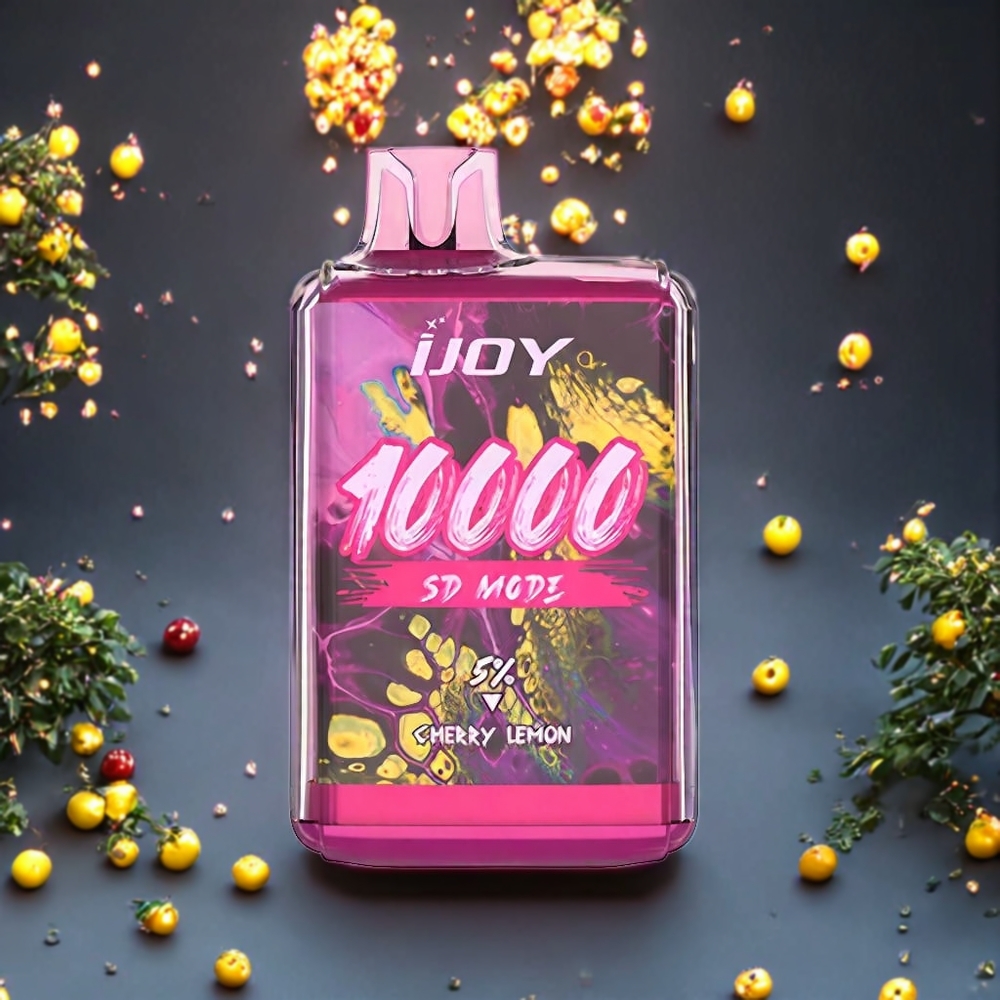 Cerise Citron IJOY SD10000 10000 Puffs 20ml Belgique Grossiste 5 Nicotine