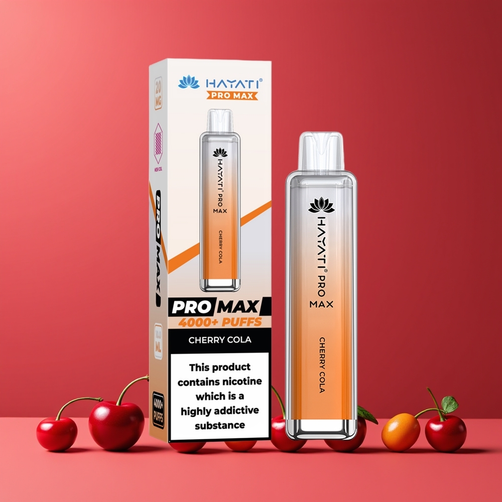 Cerise Cola Hayati Pro Max 4000 Puffs Belgique Grossiste 2 Nicotine 1400mAh
