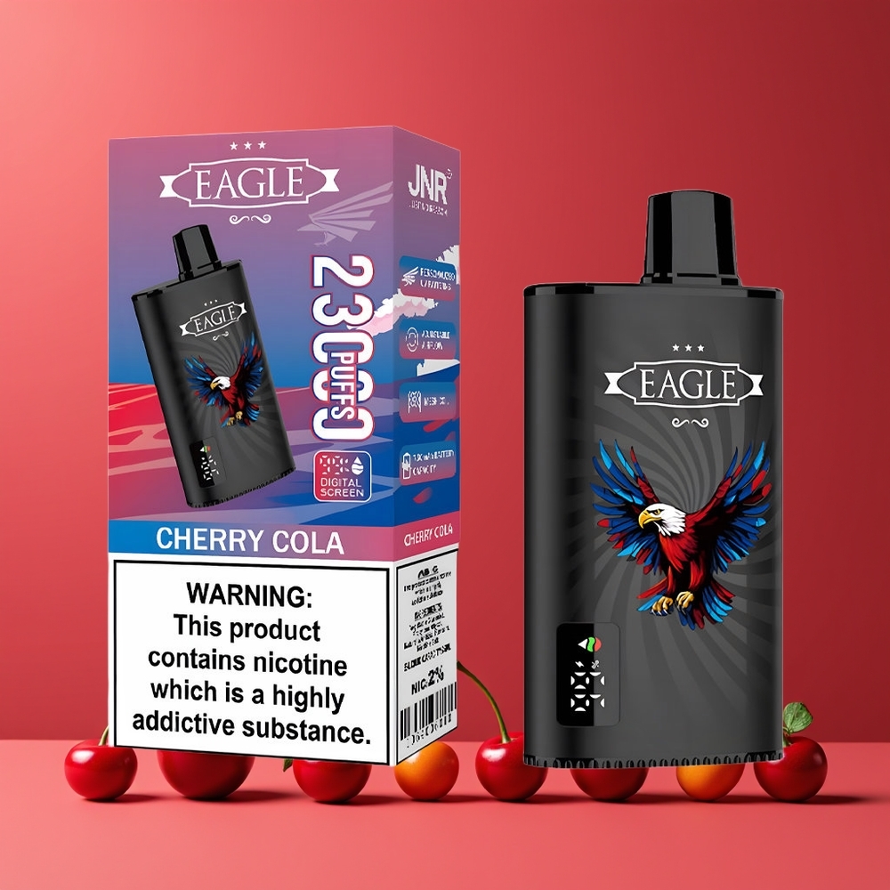 Cerise Cola JNR Eagle Smart 23000 Puffs Belgique Grossiste Écran Digital 25ml