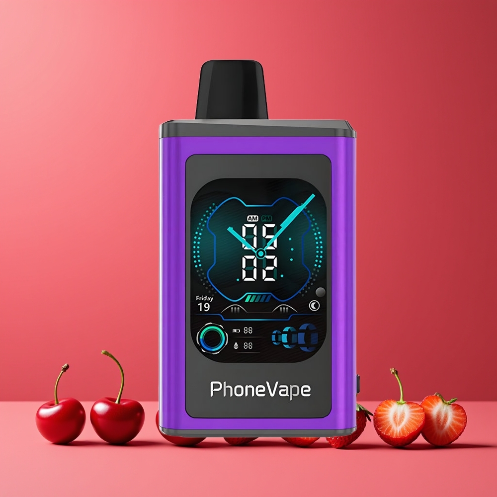 Cerise Fraise Framboise JNR PhoneVape 30000 bouffées Belgique Grossiste 850mAh Turbo