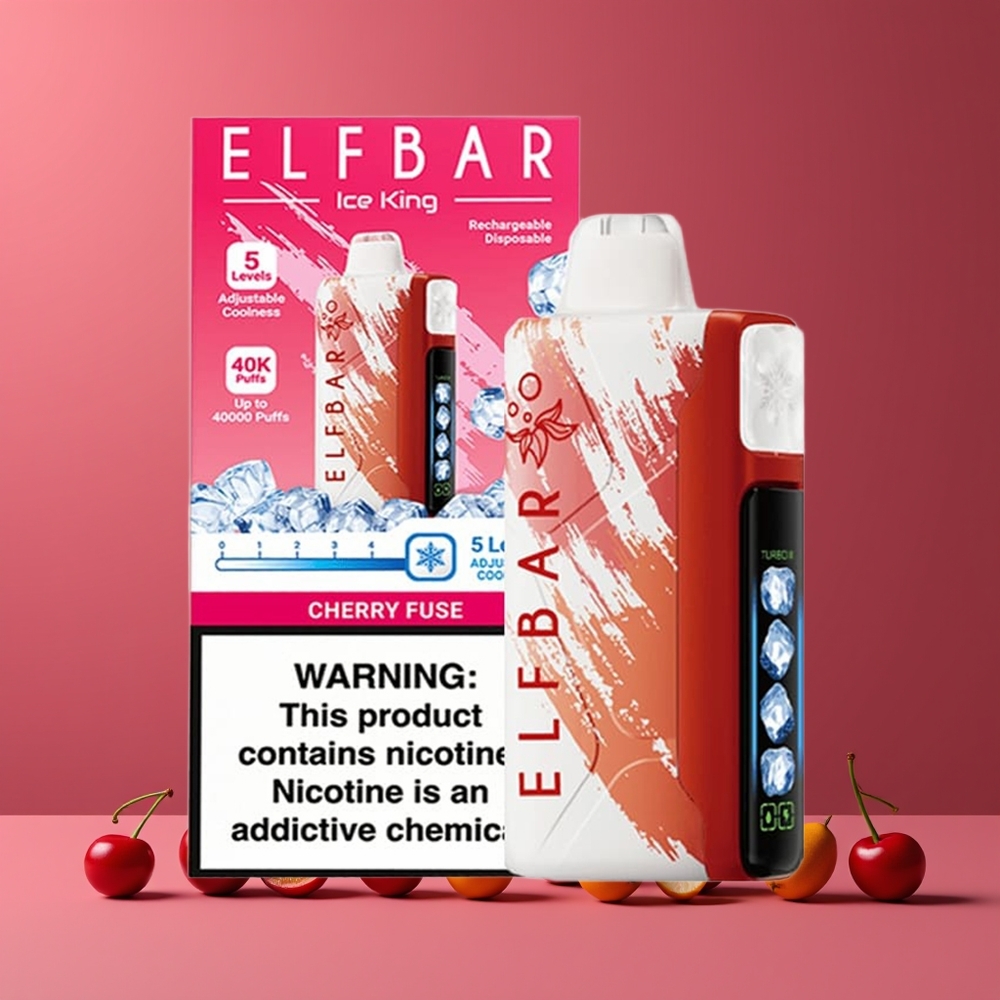 Cerise Fusion ELF BAR Ice King 40000 Puffs Belgique Grossiste 20ml 5 Nicotine