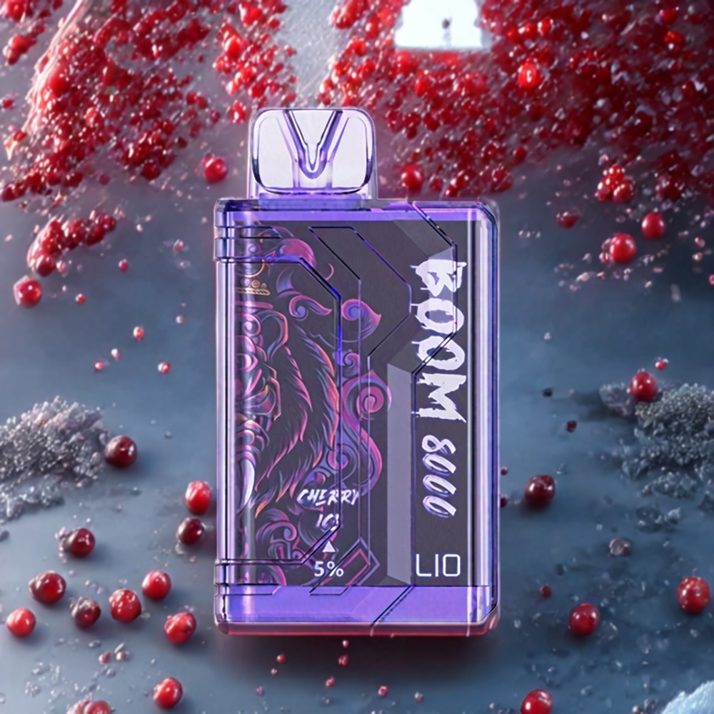 Cerise Glacée LIO BOOM PRO 8000 Puffs Belgique Grossiste 15ml 5