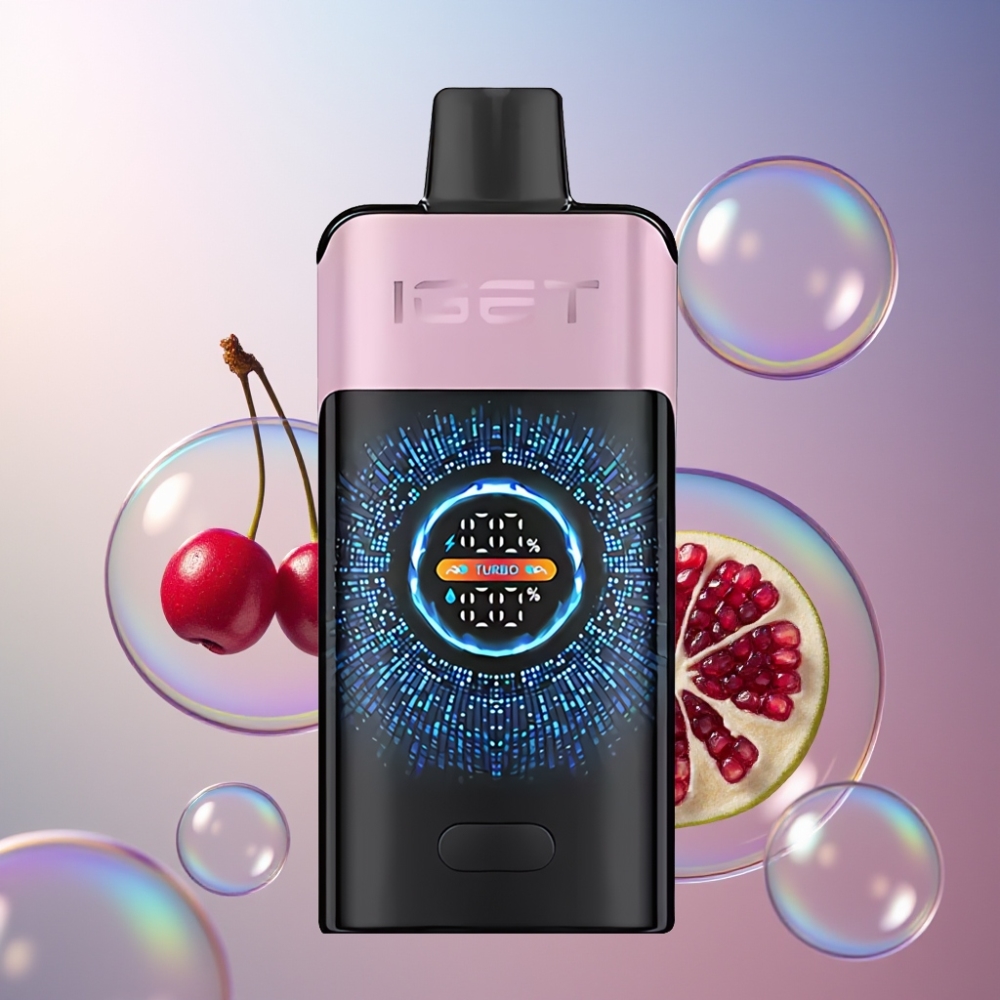 Cerise Grenade IGET ONE 12000 Puffs Belgique Grossiste 2700 mAh et Grand Écran Couleur Courbé
