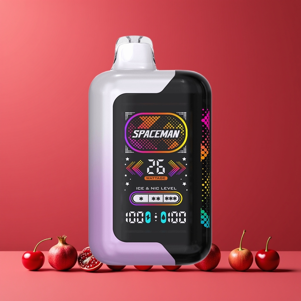 Cerise Grenade SPACEMAN SP40000 20ml 50mg/ml Belgique Grossiste 1000mAh 10-26W