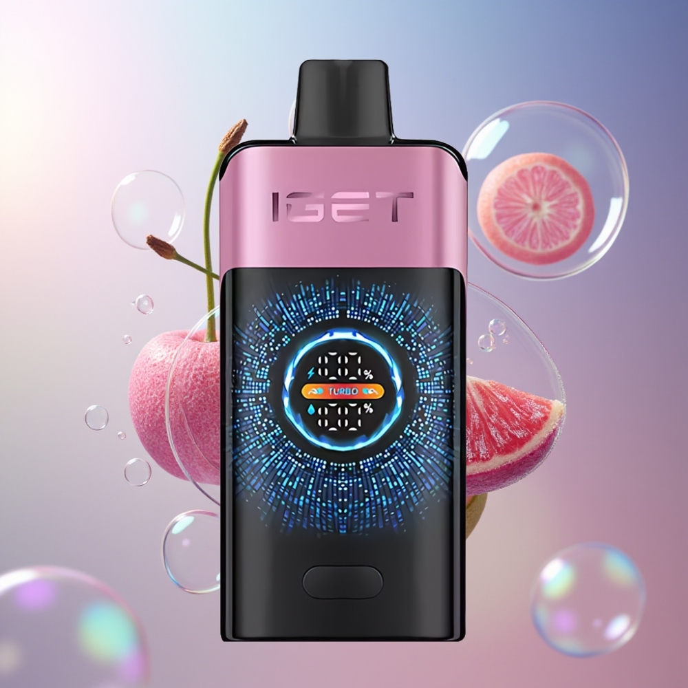 Cerise Monstre IGET ONE 12000 Puffs 2700 mAh Belgique Grossiste Grand Écran Courbé