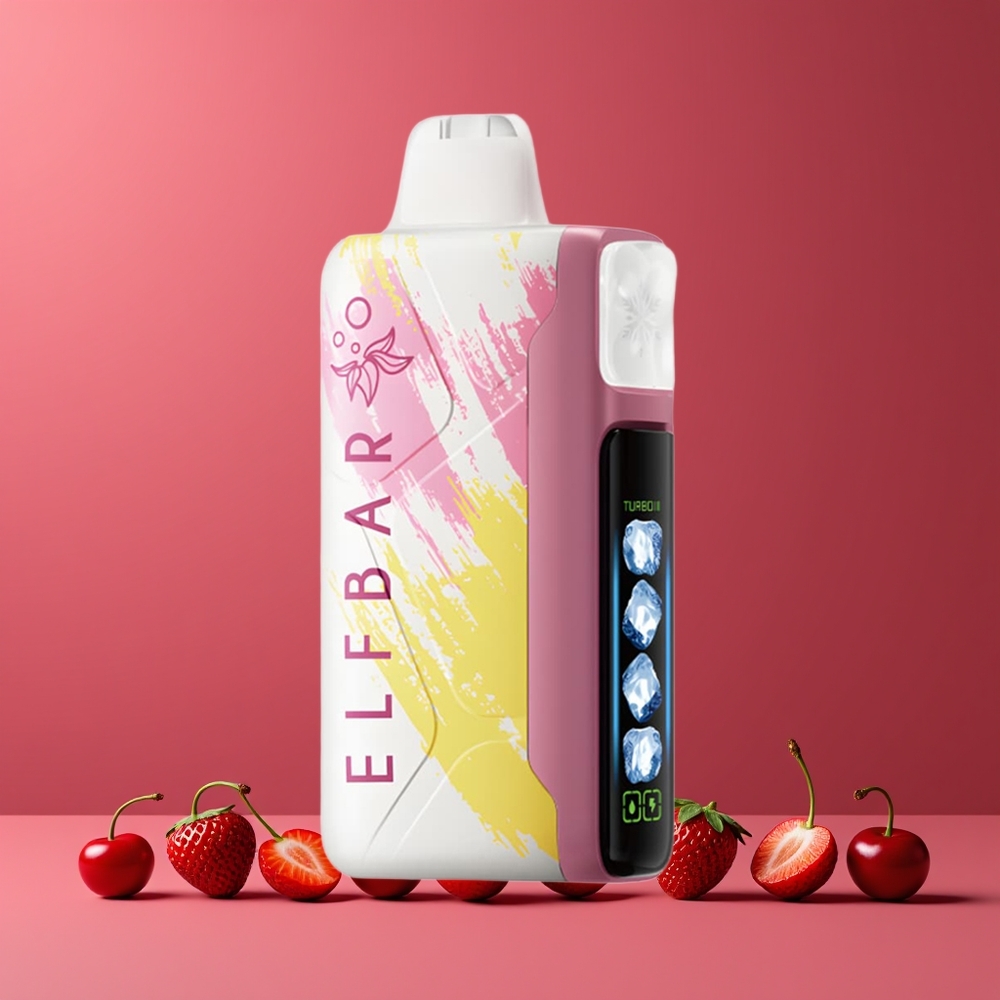 Cerise Strazz ELF BAR Ice King 40000 Puffs Belgique Grossiste 20ml 5 Nicotine LCD