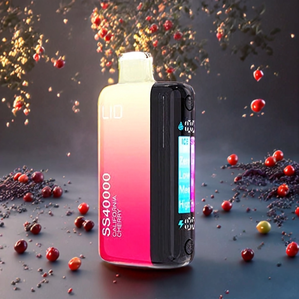 Cerise de Californie IJOY LIO SS40000 40000 Puffs 22ML Belgique Grossiste Airflow Réglable