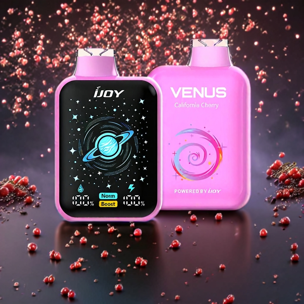 Cerise de Californie IJOY VENUS 25000 Puffs 20ML Belgique Grossiste Dual Mesh