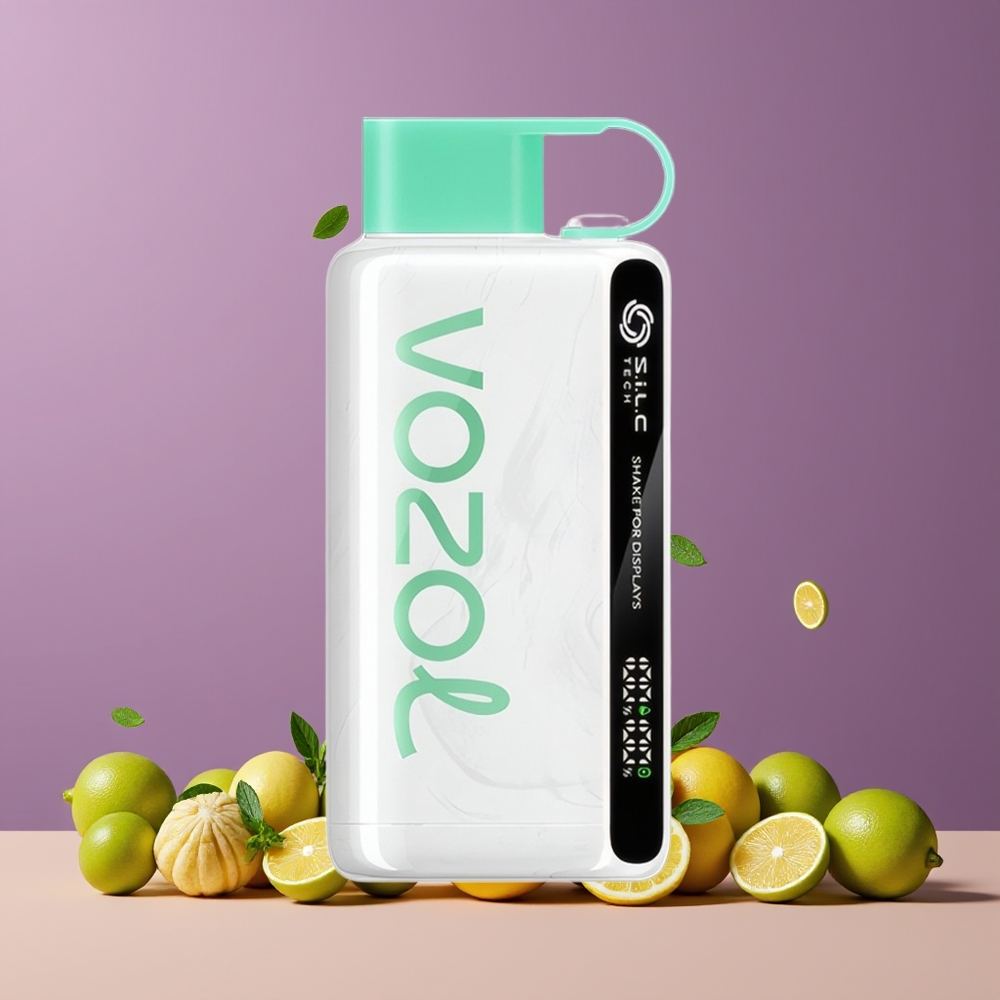 Citron Menthe VOZOL STAR 9000/12000 Puffs Belgique Grossiste SiLC TECH 650mAh