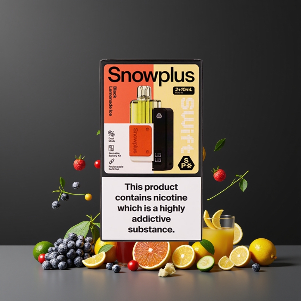 Citron Noir Glacé Snowplus Swift 5000 Puffs Belgique Grossiste Dual Mesh 1000 mAh