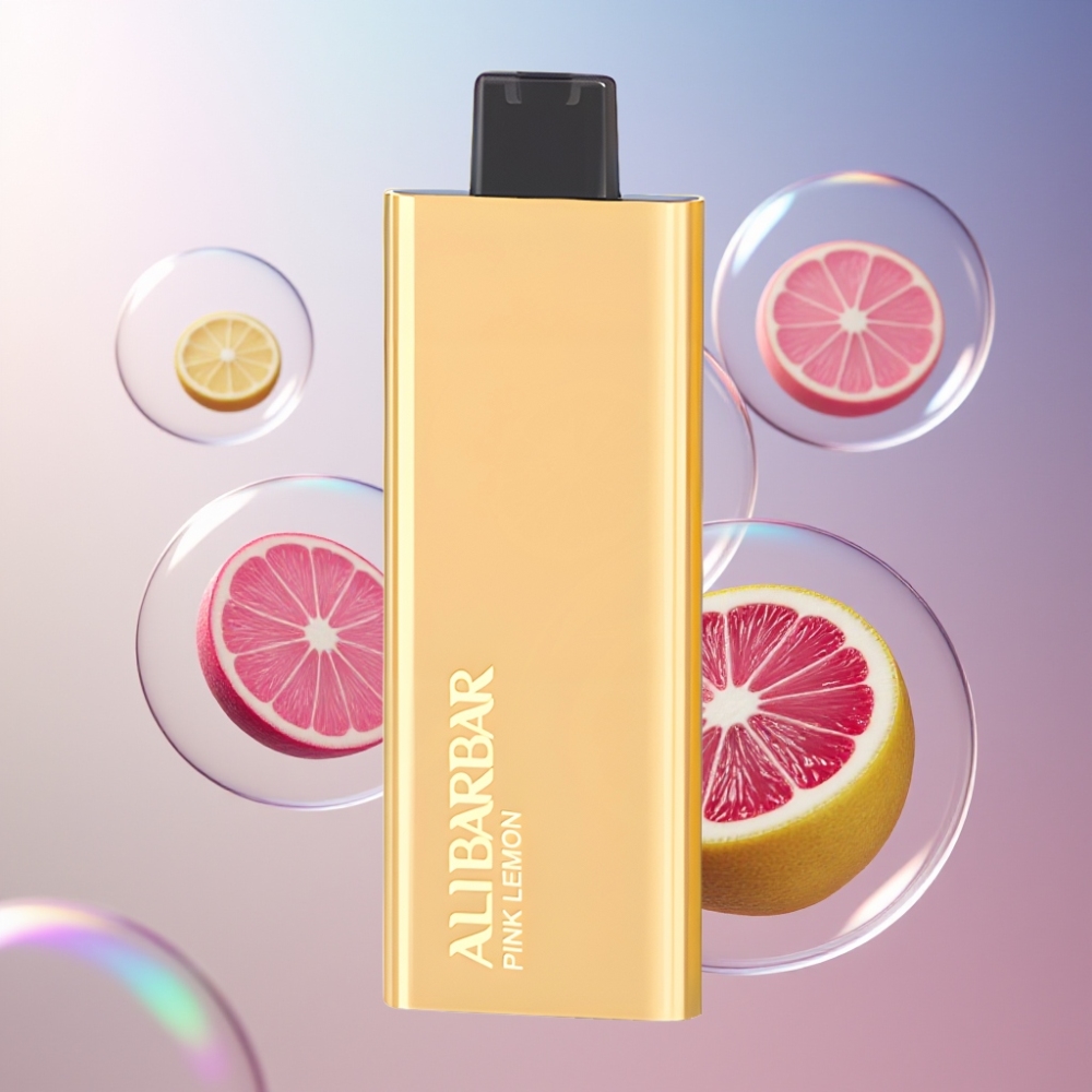 Citron Rose Alibarbar Pandora 7000 Puffs Belgique Grossiste 17 ml 10 Ohm