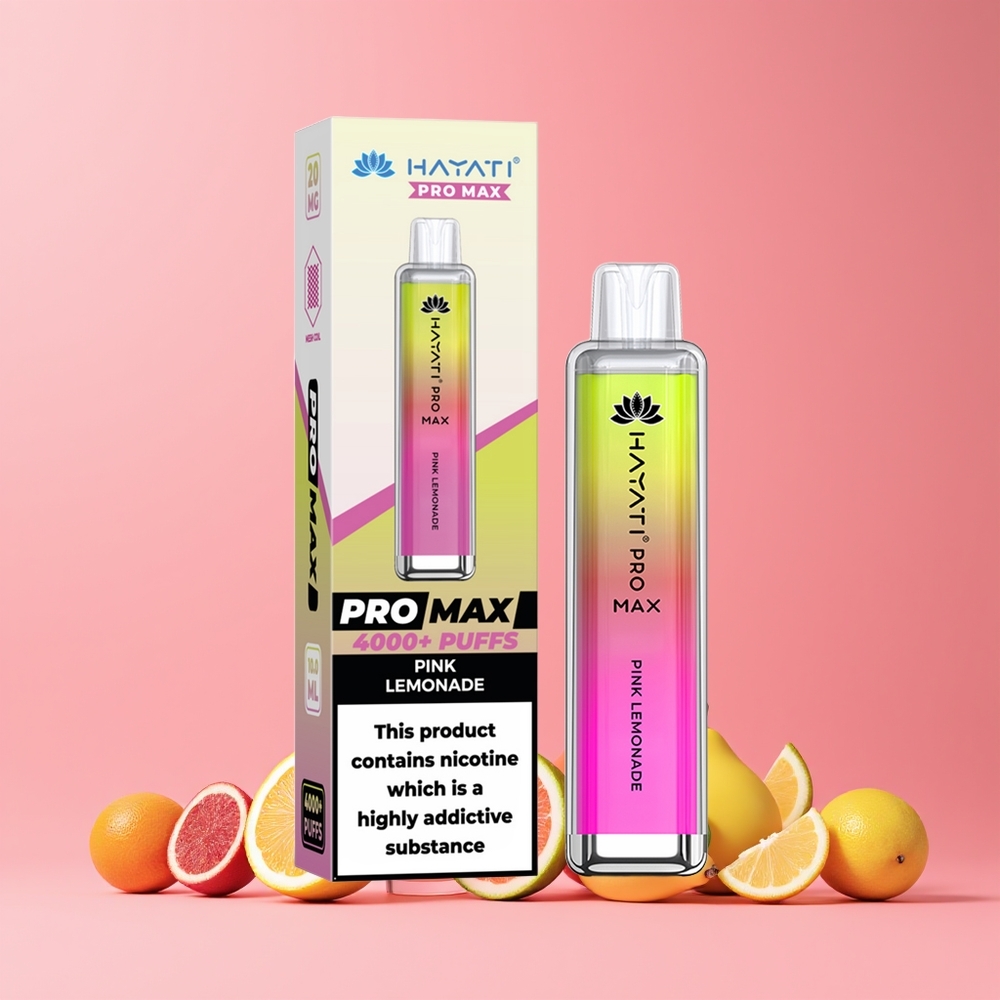 Citron Rose Hayati Pro Max 4000 Puffs Belgique Grossiste 2 1400mAh