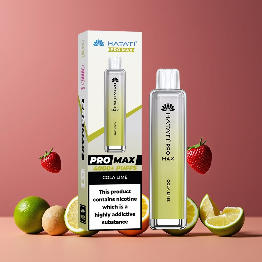 Cola Citron Hayati Pro Max 4000 Puffs Belgique Grossiste 2 Nicotine 1400mAh