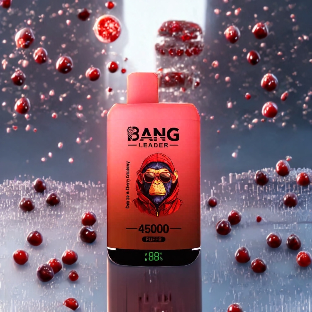 Cola Glace Cerise Cranberry Bang Leader 45000 Bouffées Belgique Grossiste 0 Écran Intelligent