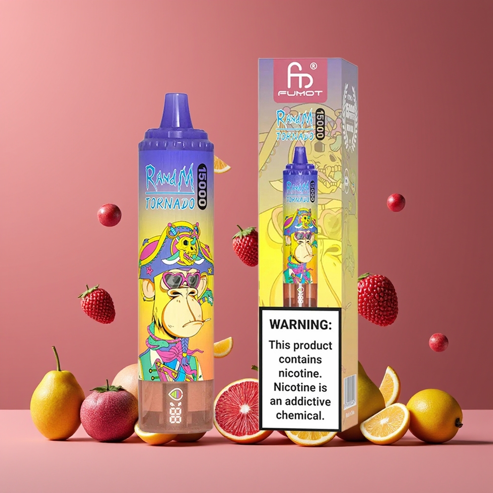 Cola Glace RandM Fumot Tornado 15000 Puffs 25ml Belgique Grossiste LCD Type-C