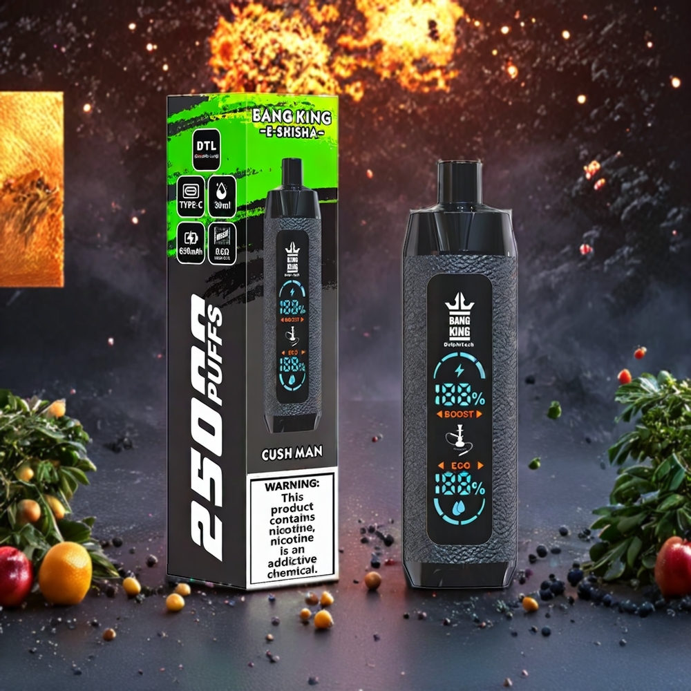 Cush Man Bang King Shisha 25000 Bouffées 30ml Belgique Grossiste