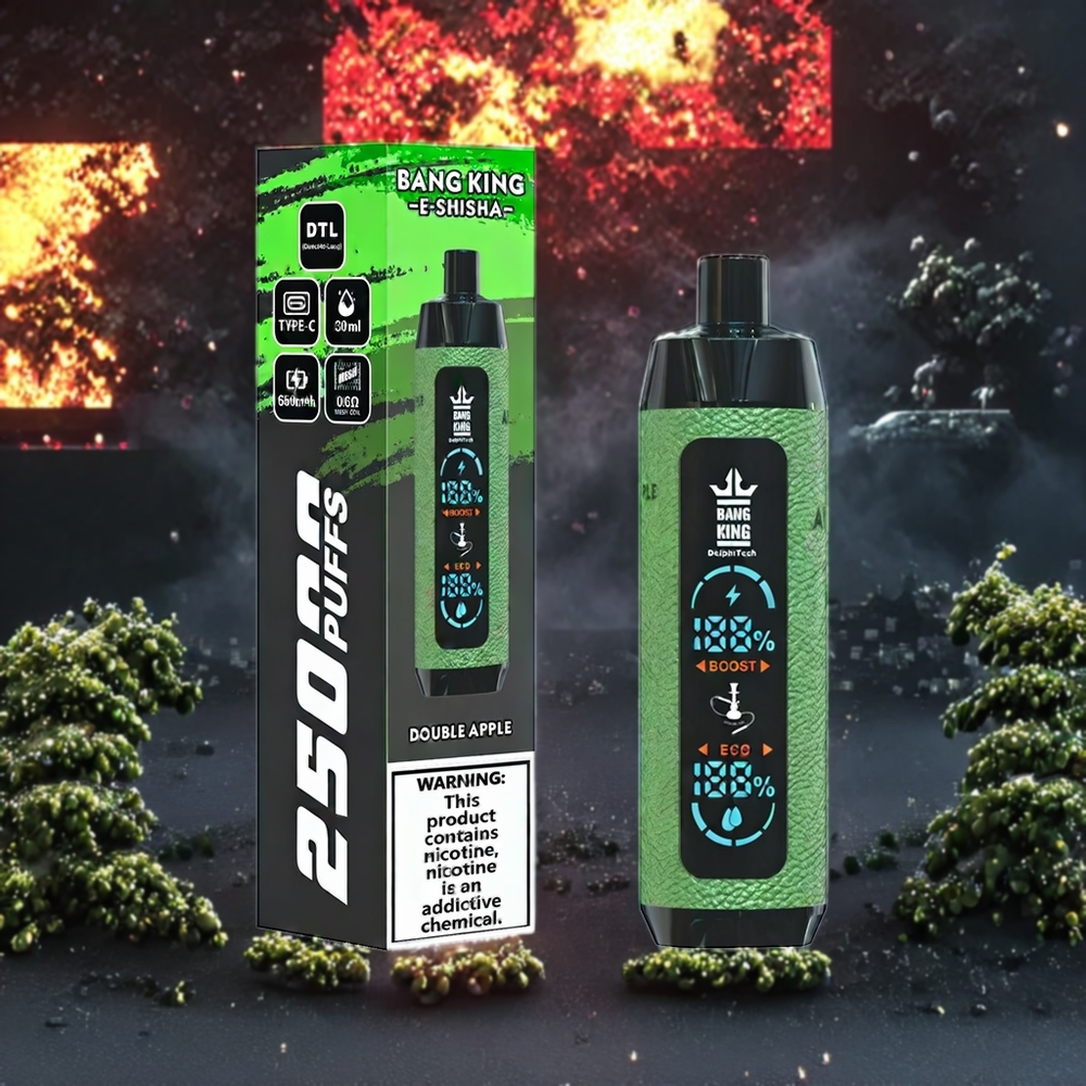 Double Pomme Bang King Shisha 25000 Puffs 30ml Belgique Grossiste