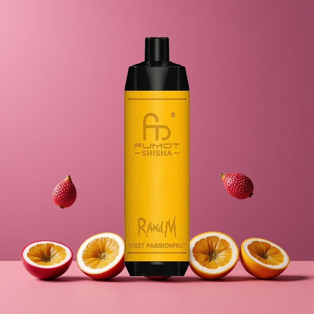 Douce Fruit de la Passion RandM Fumot Shisha 10000 Puffs Belgique Grossiste 18ml 05 Nicotine