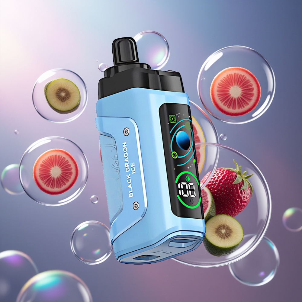 Dragon Noir Glace Razz Bar 45000 Puffs Belgique Grossiste 10 Ohm Mesh Coil 650 Mah