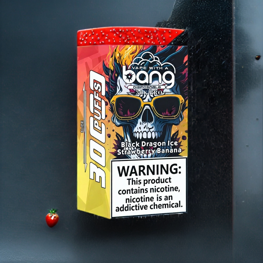 Dragons Glacés  Fraise Banane Bang 30K Pro 30000 Puffs Belgique Grossiste 36ml Dual-Saveur
