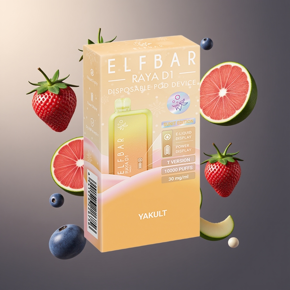 Elf Bar Raya D1 13000 Puffs Belgique Grossiste 18ml Yakult Rechargeable