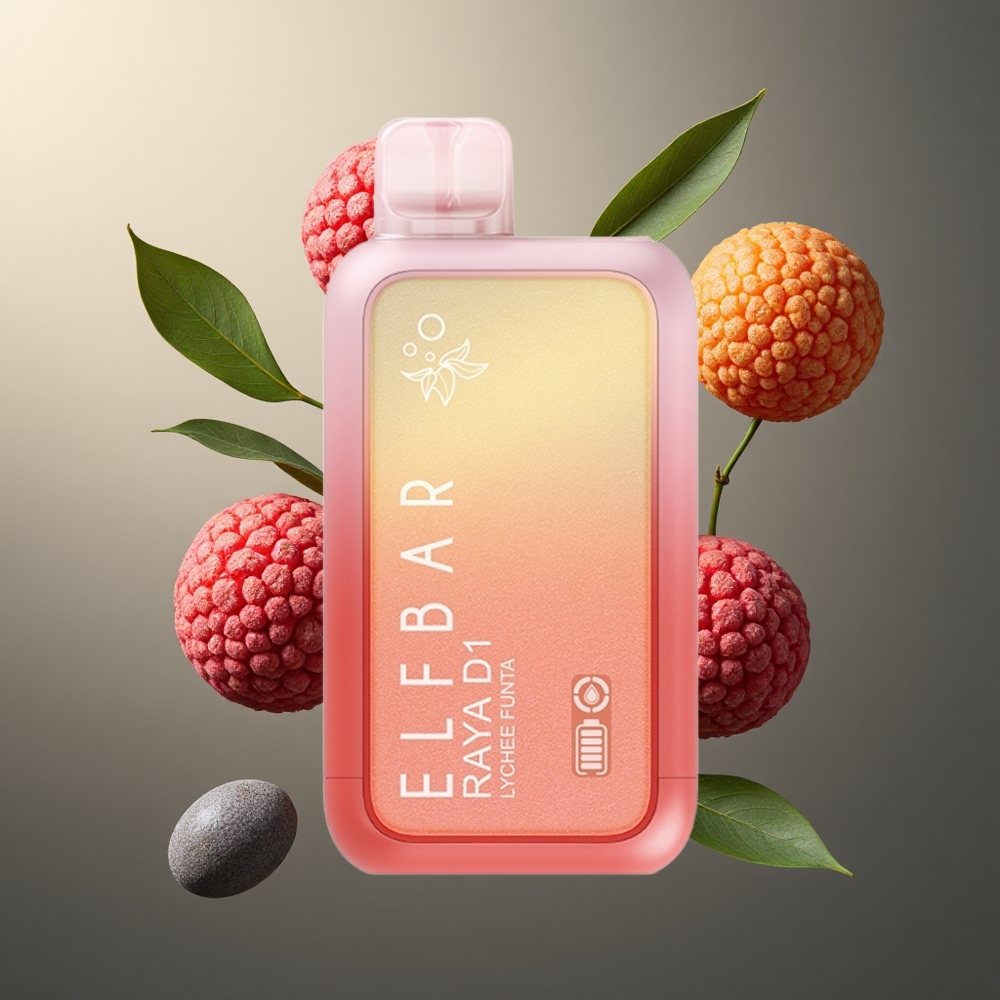 Elf Bar Raya D1 13000 Puffs Belgique Grossiste Litchi Funta 18ml 650mAh