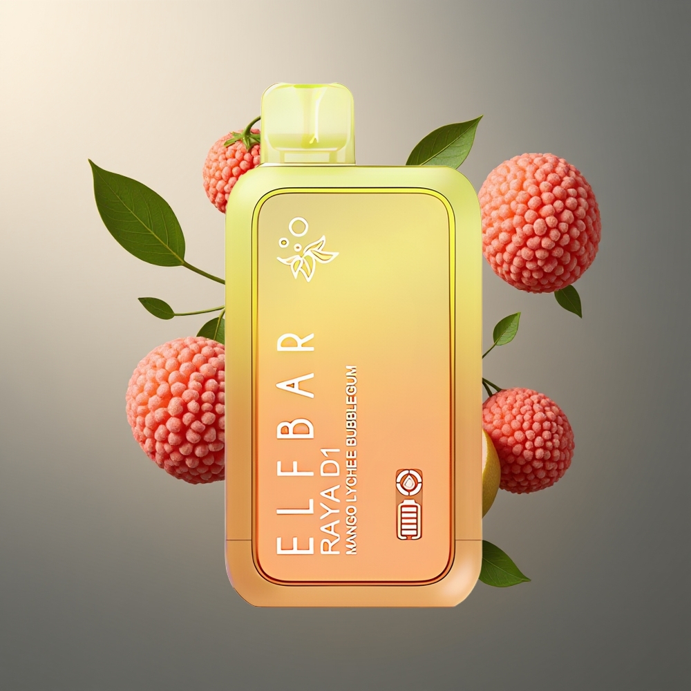 Elf Bar Raya D1 13000 Puffs Belgique Grossiste Mangue Litchi Bubblegum 18ml 650mAh