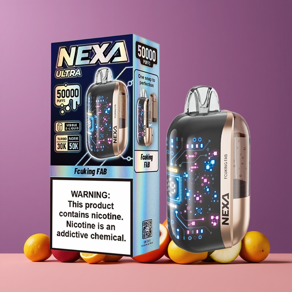 Fcuking Fab (Fabuleux) NEXA Ultra 50000 Puffs 20ml 5 Belgique Grossiste Disposable Vape