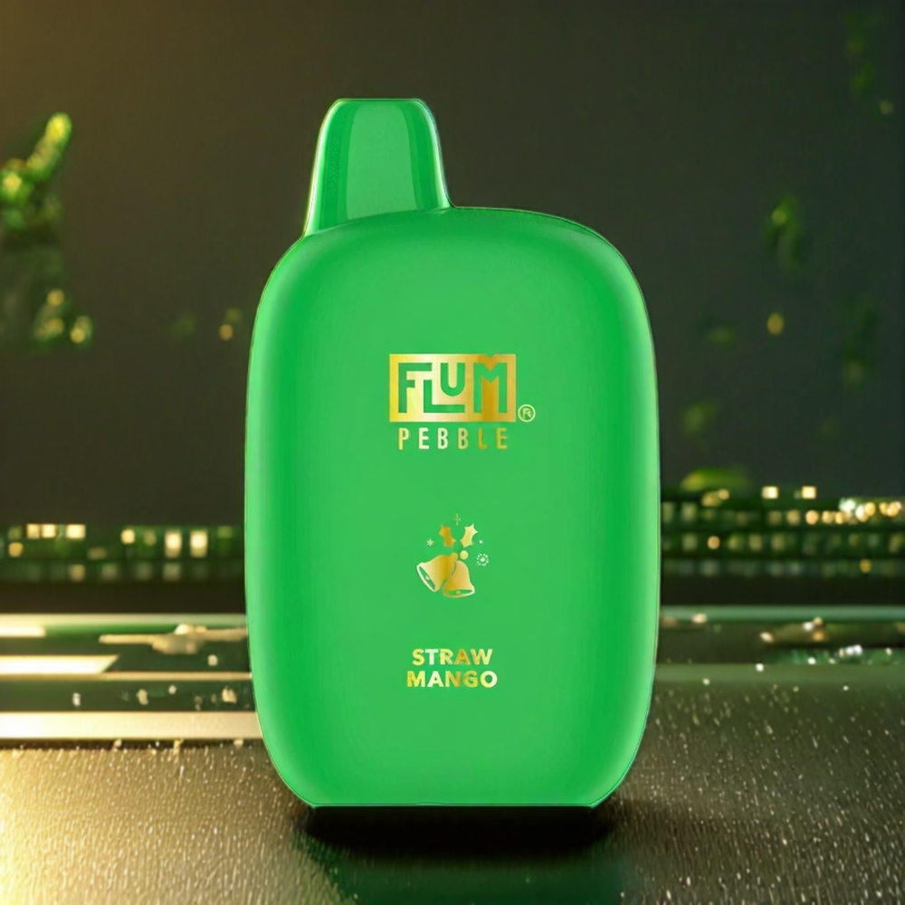 Flum Pebble 6000 Puffs Belgique Grossiste avec 10ml et Rechargeable Type-C - Mangue Fraise