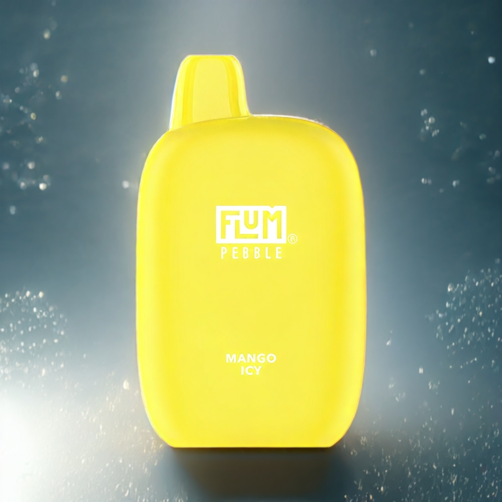 Flum Pebble Belgique Grossiste 6000 Puffs 10ml Mango Glacé Vape Rechargeable Type-C