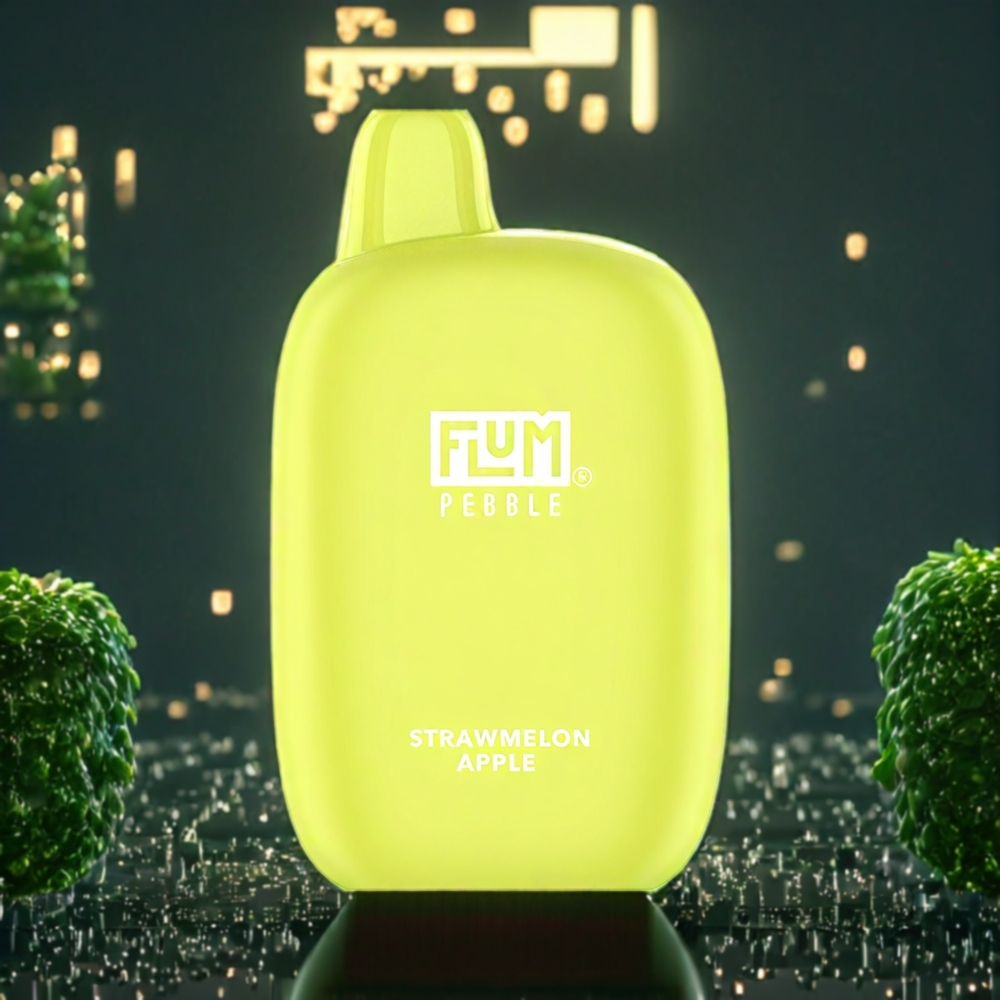 Flum Pebble Belgique Grossiste 6000 Puffs 10ml Vape Fraise Pomme