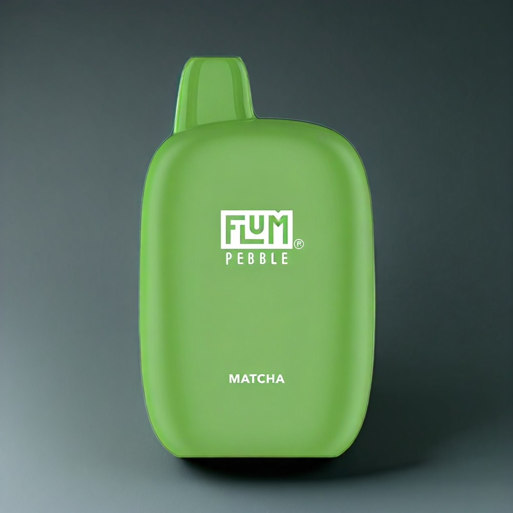 Flum Pebble Belgique Grossiste 6000 Puffs 10ml Vape Matcha Vert Rechargeable Type-C