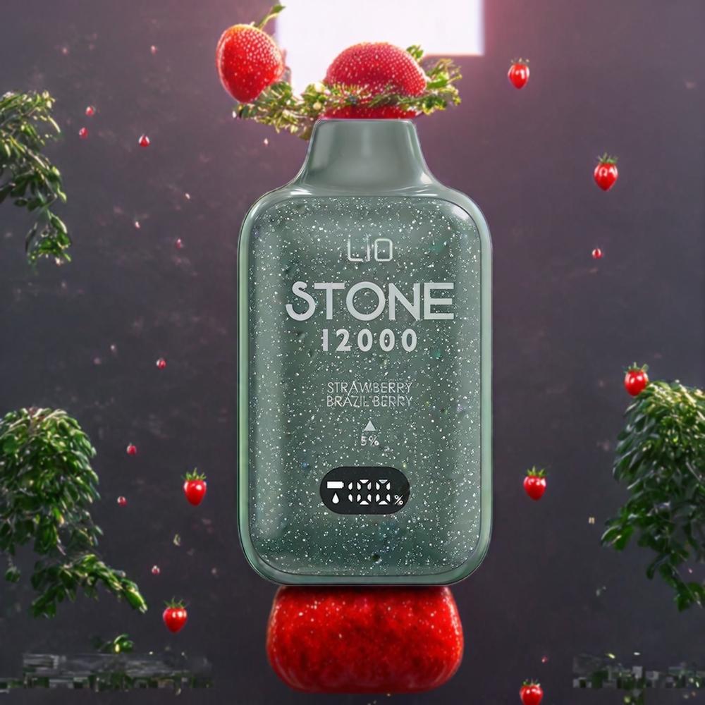 Fraise Baie Brésil LIO Stone 12000 Puffs 18ML Belgique Grossiste 30mg/50mg