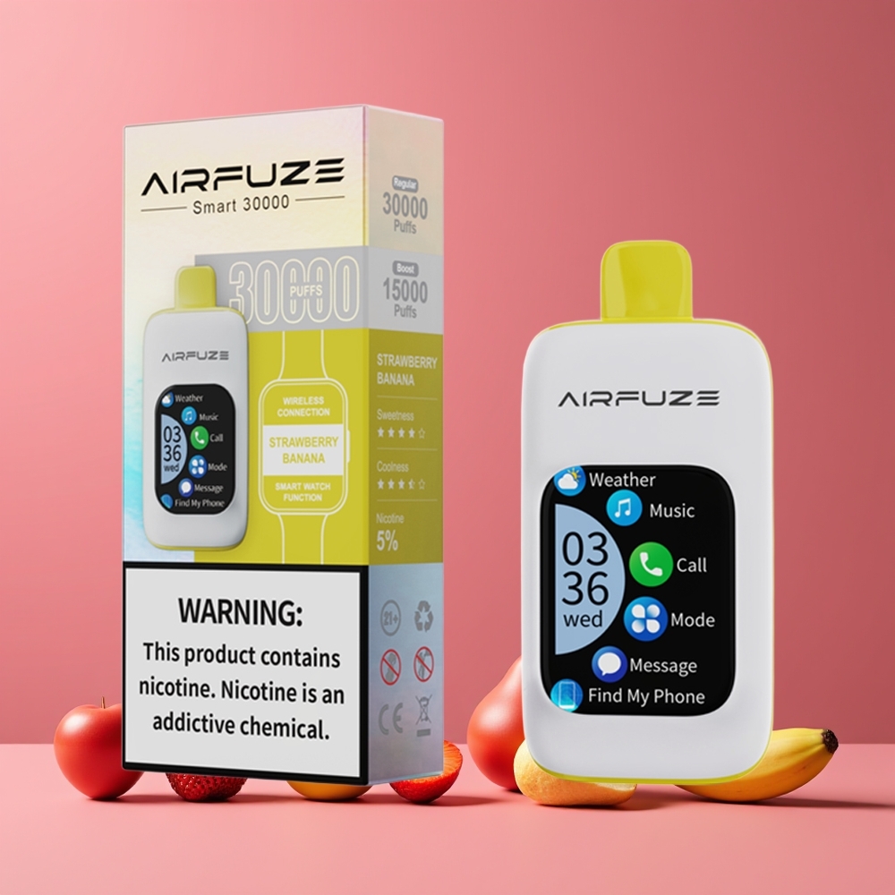 Fraise Banane AirFuze Smart 30000 Puffs Belgique Grossiste 5 900mAh