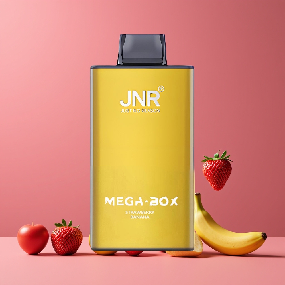 Fraise Banane JNR Mega Box 25000 Puffs Belgique Grossiste 30ml 2 Nicotine
