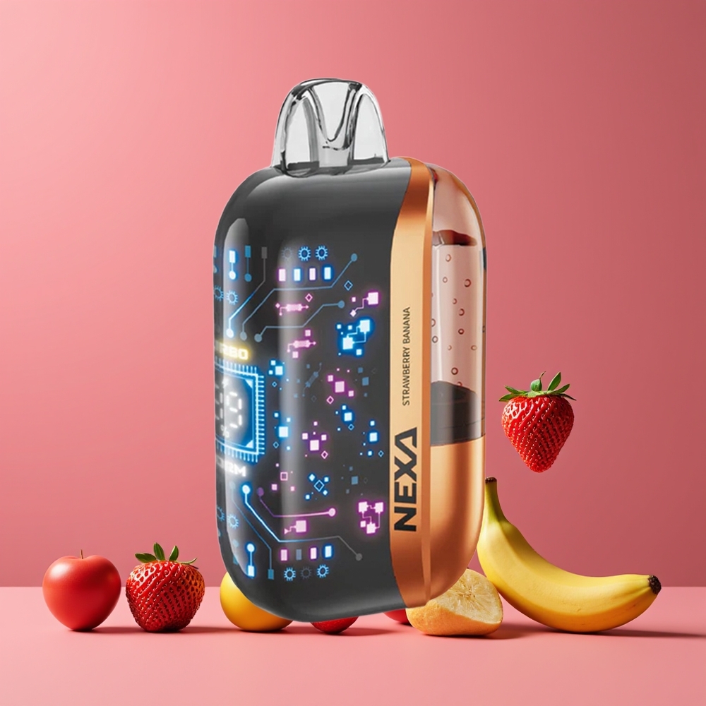 Fraise Banane NEXA Ultra 50000 Puffs 20ml 5 Belgique Grossiste