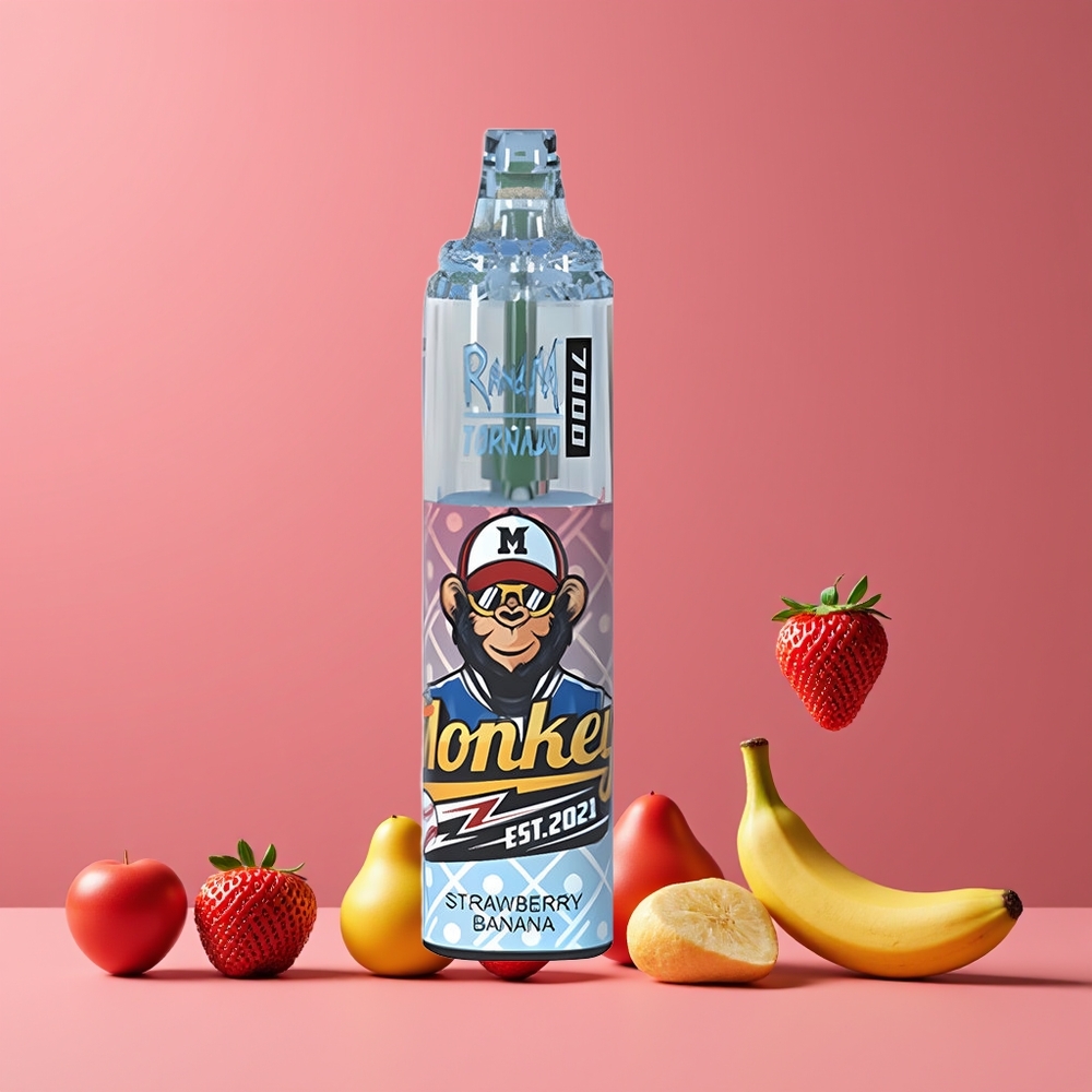 Banane aux fraises